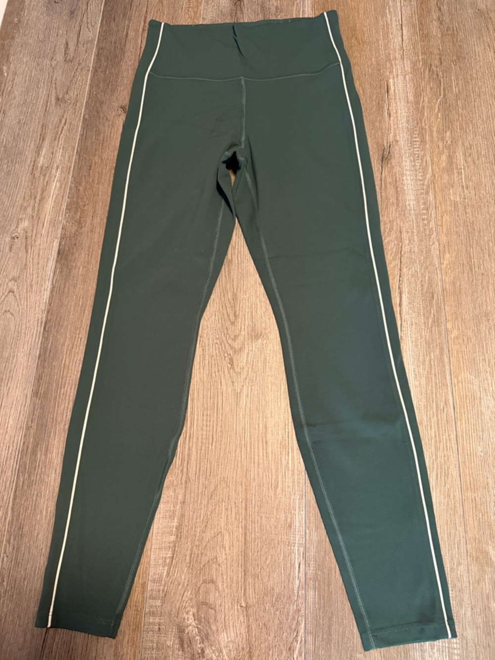 all in motion Olive Green High-Rise Leggings with White Logo